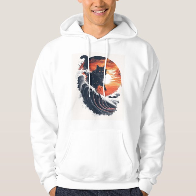 Sudadera Surf's Up Cat (Anverso)