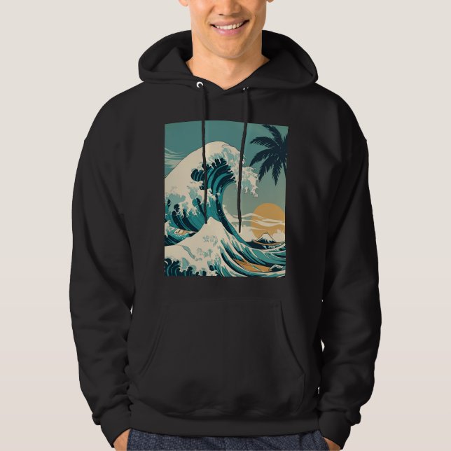 Sudadera Surf's Up Retro Wave Design Classic California (Anverso)