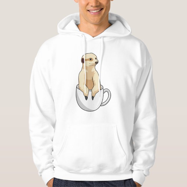 Sudadera Suricata con Taza de Café (Anverso)
