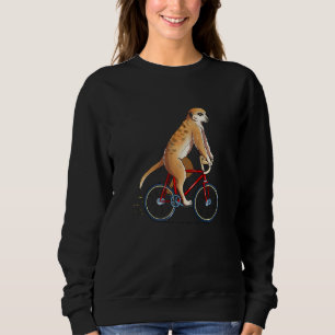 Sudadera Suricata montada en bicicleta, adorable ciclista