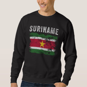 Sudadera Suriname Flag Distressed Surinamese Flag