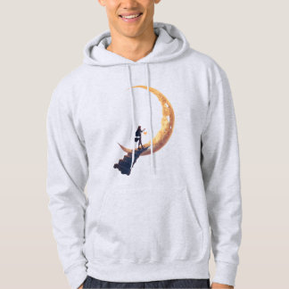 Sudadera Surreal Celestial Crescent Moon | Cosmic Stairway