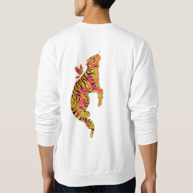 Sudadera Surreal Neon Tiger (Reverso)