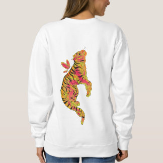 Sudadera Surreal Neon Tiger