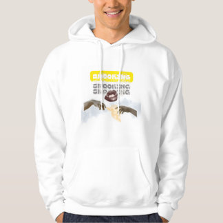 Sudadera Surreal Smoking Lips and Michelangelo Hands PopArt