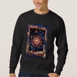 Sudadera Surrealista Cosmic Galaxy Book Fantasy Alien World