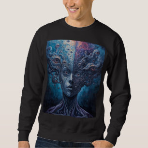 Sudadera Surrealista Psicodélico Múltiples Ojos Visión Divi
