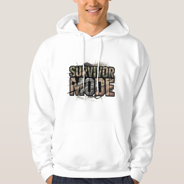 Sudadera Survivor Mode Men’s Hoodie – Cracked Wall Power  (Anverso)