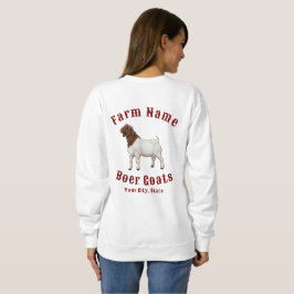 Sudadera Sus cabras Boer de granja