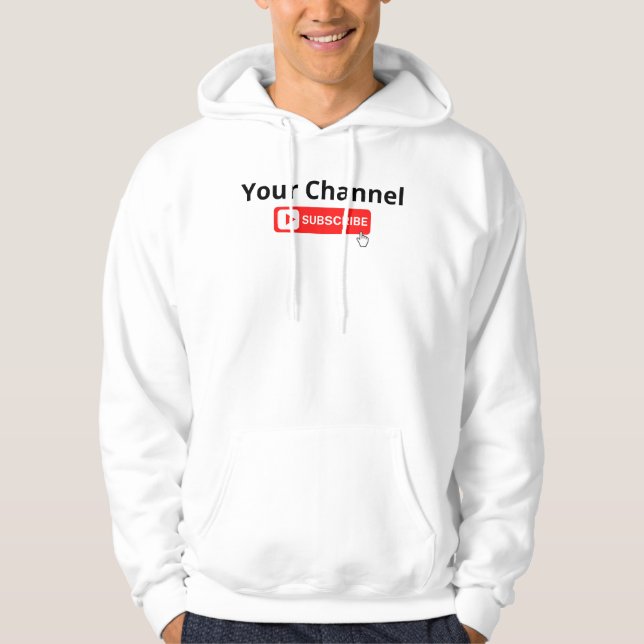 Sudadera Suscripción personalizada al canal (Anverso)