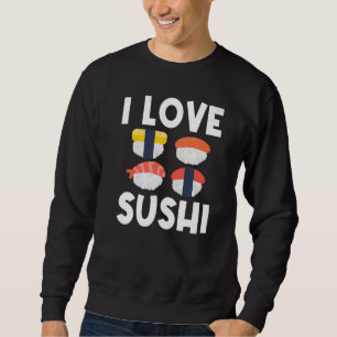 Sudadera Sushi Cool Para Hombres Mujeres Japoneses Sashimi