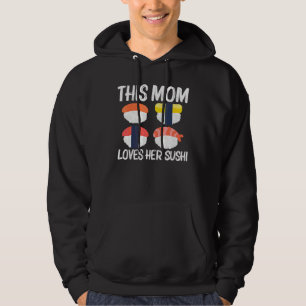 Sudadera Sushi Cool Para Mamá Madre Sashimi Japonés Marisco