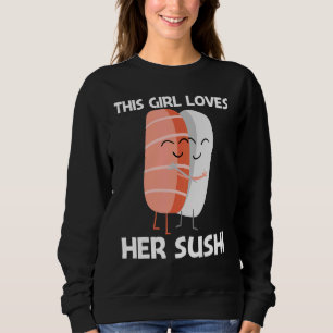 Sudadera Sushi Curado Para Chicas Mamá Cocina Japonesa 1