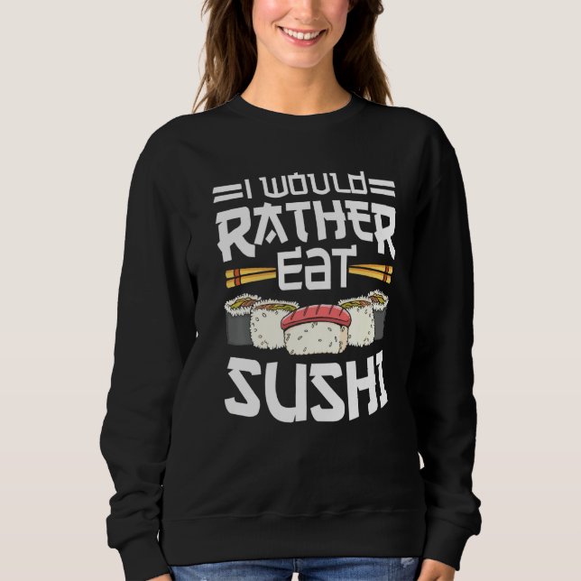 Sudadera Sushi de comida japonesa más que comer Premium (Anverso)