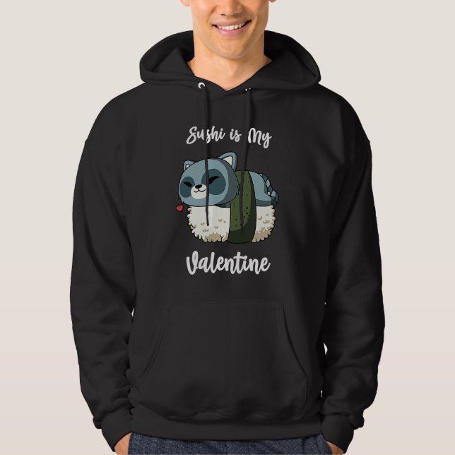 Sudadera Sushi es Mi Mapache del Día de San Valentín Divert (Anverso)