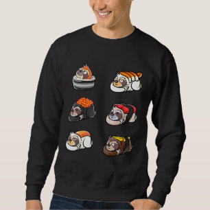Sudadera Sushi espumoso rollo lento sushi A
