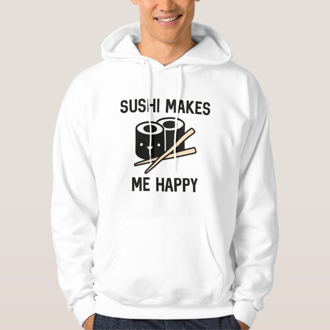 Sudadera Sushi me hace feliz (Anverso)
