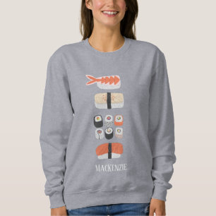 Sudadera Sushi Nigiri Sashimi Maki Rollo Nombre