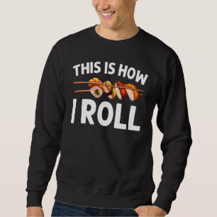 Sudadera Sushi Para Hombres Mujeres Sushi Rollo de Arroz Vi