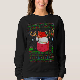 Sudadera Sushi prepara Navidad iluminando al sushi de Santa