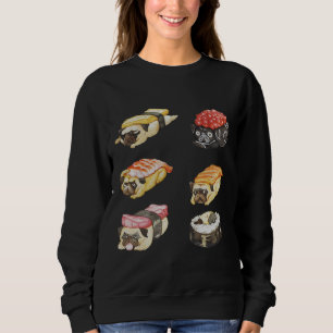 Sudadera Sushi Pug Watercolor Classic T-Shirt 487