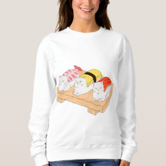 Sudadera Sushimeow: La persecución en una bandeja