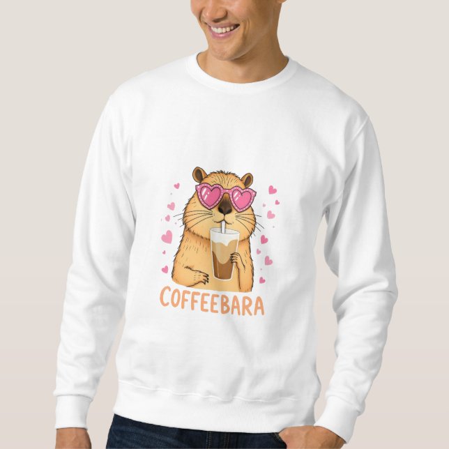 Sudadera Süßes Capybara mag Kaffee Coffeebara (Anverso)