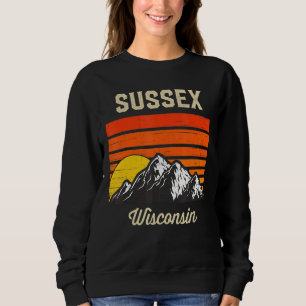 Sudadera Sussex Wisconsin Retro City State Usa
