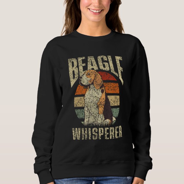 Sudadera Susurrador de Beagle  Cachorros Beagles Perro (Anverso)