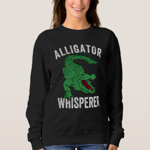 Sudadera Susurrador de caimanes Caimán Cocodrilo Zoológico