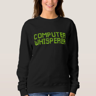 Sudadera Susurrador de Computadoras Técnico de TI Retro Ner