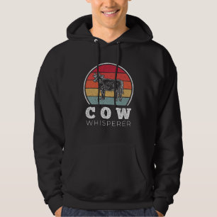 Sudadera Susurrador de Vaca Granjero Tractor Ganado Granja