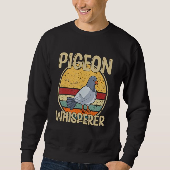 Sudadera Susurrador Retro de Palomas (Anverso)