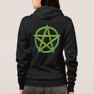 Sudadera Susurros de la estrella verde Jade Pentagram