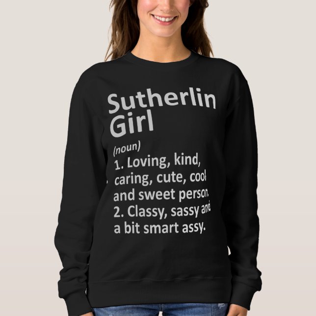 Sudadera Sutherlin Chica O Raíces Funny De La Ciudad De Ore (Anverso)