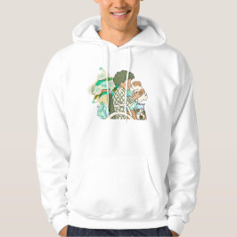Sudadera Sutiles Susurros de Verde y Amor de Cachorro