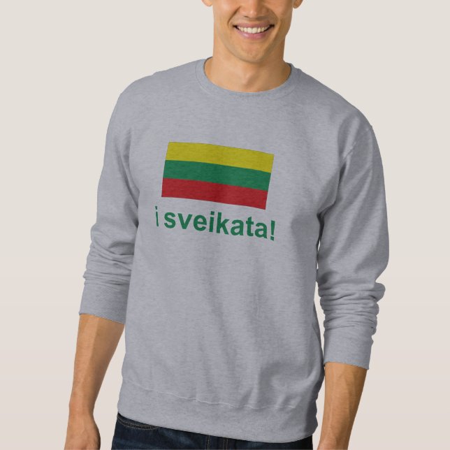 Sudadera ¡Sveikata de Lituania i! (Alegrías!) (Anverso)