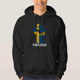 Sudadera Sverige Handfist Orgullo sueco Bandera sueca