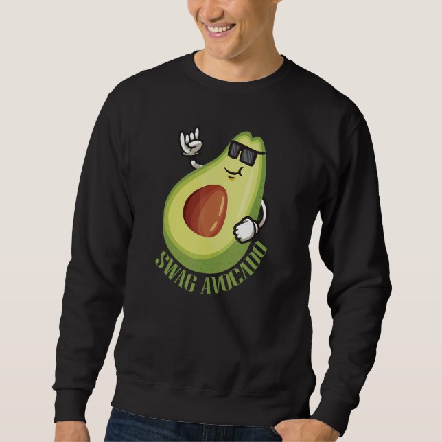 Sudadera SWAG Avocado guacamole vegan (Anverso)