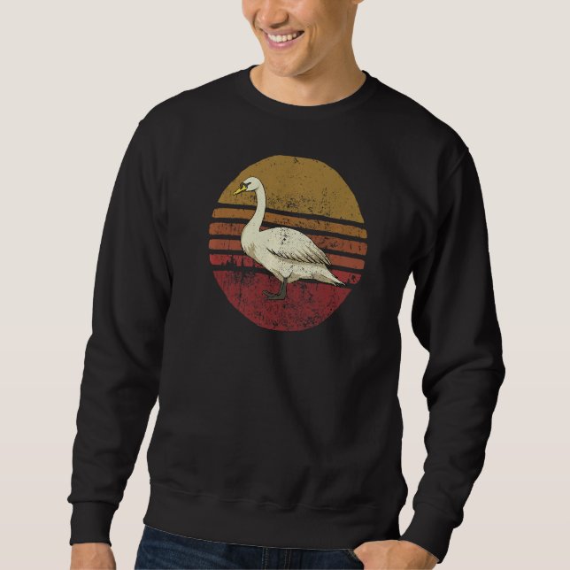 Sudadera Swan estilo retro vintage (Anverso)