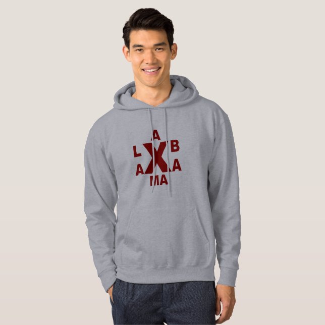 SUDADERA SWEAT A CAPUCHA BÁSICA   ALABAMA (Anverso completo)