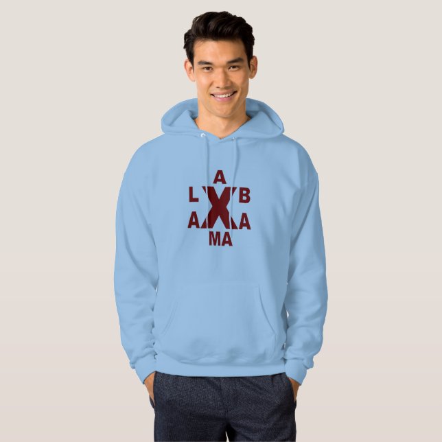 SUDADERA SWEAT A CAPUCHA BÁSICA   ALABAMA (Anverso completo)