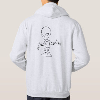 Sudadera Sweat a capucha con alien gris claro
