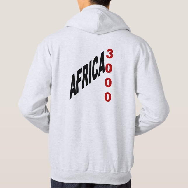 Sudadera Sweat à capuche cendre  AFRICA 3000 (Reverso)