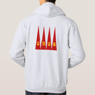 Sudadera Sweat à capuche cendre dos homme DESIGN CATALUNA