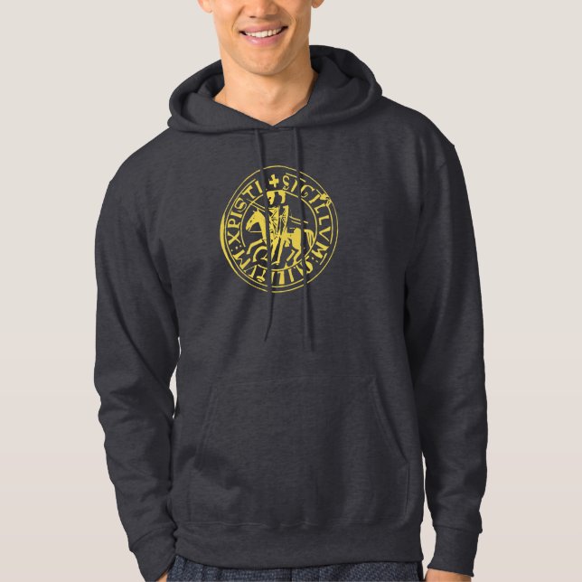 Sudadera sweat chocolate sello del templo (Anverso)