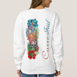 Sudadera Sweat cranes et fleurs