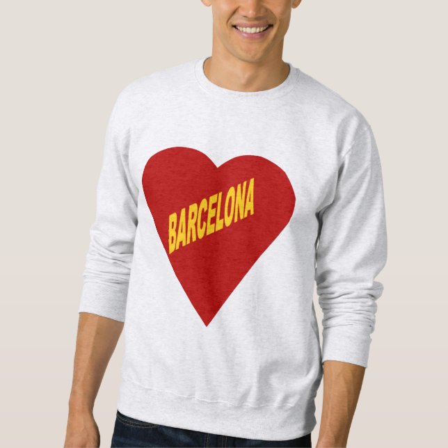 Sudadera Sweat shirt cendre  BARCELONA (Anverso)