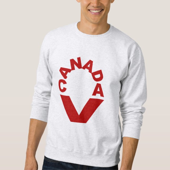 Sudadera Sweat-shirt cendre hommes  CANADA  VICTORY (Anverso)