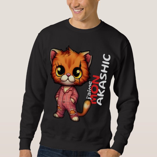 Sudadera Sweat-Shirt Chat | J'aime Mon Akashic (Anverso)